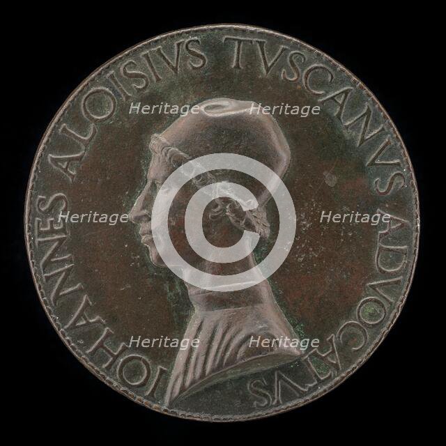 Giovanni Alvise Toscani, c. 1450-1478, Milanese Jurisconsult, Consistorial Advocate...[obverse]. Creator: Lysippus Junior.