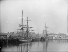 Two sailing ships, Southampton, Hampshire, 1878. Artist: Henry Taunt