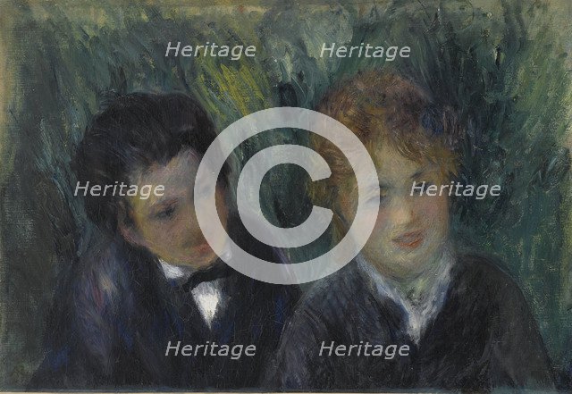Portrait d'un jeune homme et d'une jeune fille, 1875-1880.