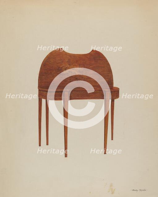 Card Table, c. 1938. Creator: Henry Meyers.