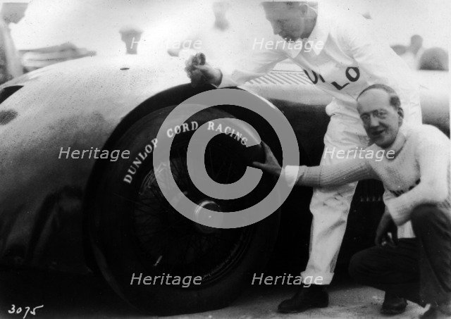 Sunbeam 1000hp World Land speed record attempt at Daytona 1927 Artist: Unknown.