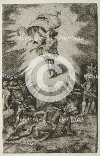 The Resurrection, 1561. Creator: Giulio Bonasone (Italian, c. 1510-aft 1576).