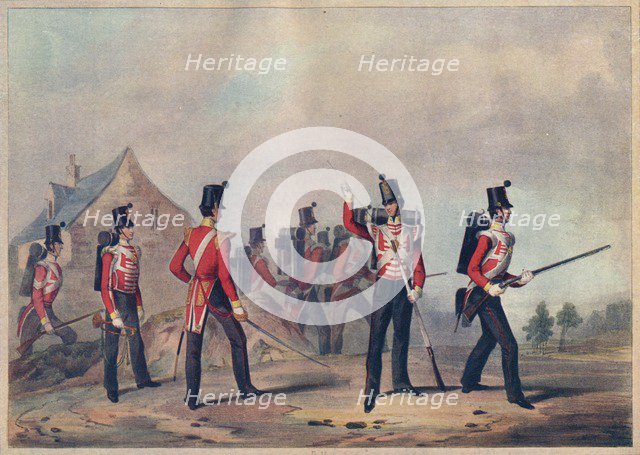 'Regiments of Light Infantry (showing the 90th Light Infantry)', 19th century (1909). Artist: John Henry Lynch.