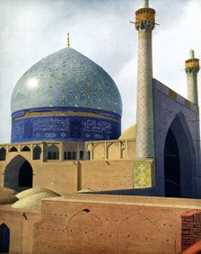 'The Royal Mosque at Isfahan', 1931.Artist: Pascal Coste