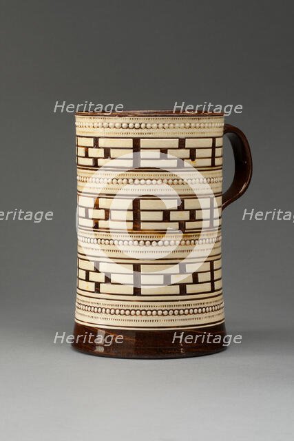 Tankard, Staffordshire, 1760/1800. Creator: Staffordshire Potteries.