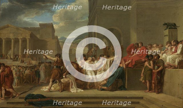Brutus Condemning His Sons To Death, 1788. Creator: Guillaume Lethiere.