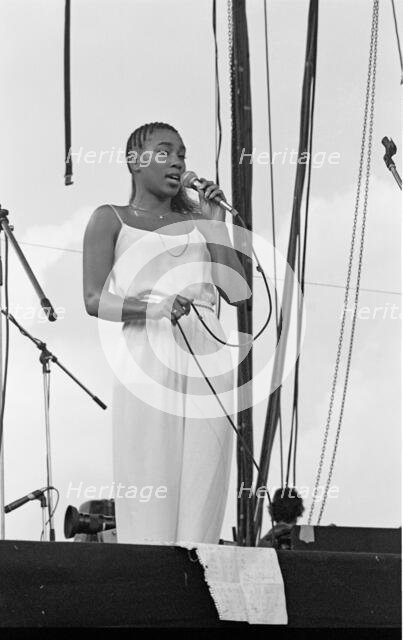 Carol Kenyon, Capital Jazz Festival, Knebworth House, Herts, July 1982. Creator: Brian O'Connor.