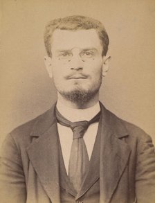 Toesca. Calixte. 28 ans, Tour de Breuil (Alpes-Mar.). étudiant en médecine. Association de..., 1894. Creator: Alphonse Bertillon.