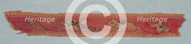 Fragment from a Child's Tunic: Clavus, 600s - 700s. Creator: Unknown.