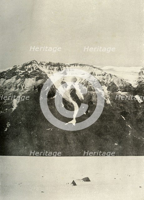 'Western Party in camp on December 20', 1908, (1909). Artist: Unknown.