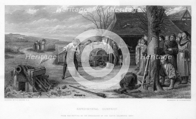'Experimental Gunnery', 19th century.Artist: William Greatbach