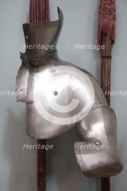Reinforcing Plates of armour for the Tilt, Austrian, Innsbruck, dated 1551. Creator: Unknown.