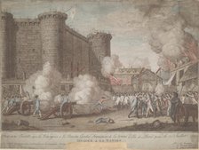 The Storming of the Bastille on 14 July 1789, 1789. Artist: Anonymous  
