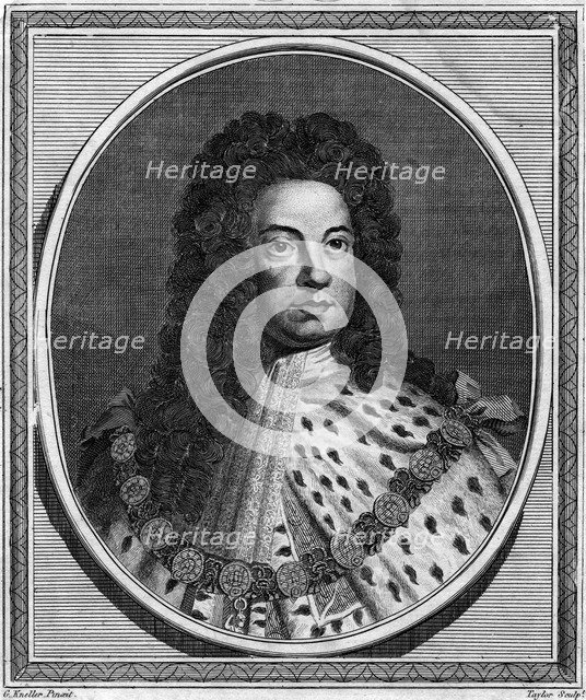 George I of Great Britain, 18th century.Artist: Taylor