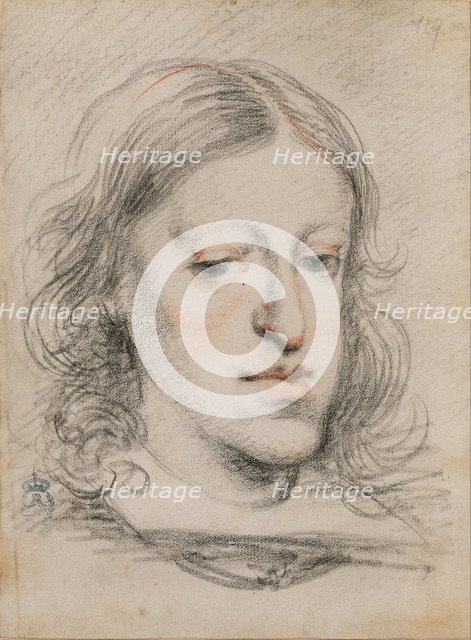 Portrait of Charles II of Spain. Artist: Carreño de Miranda, Juan (1614-1685)