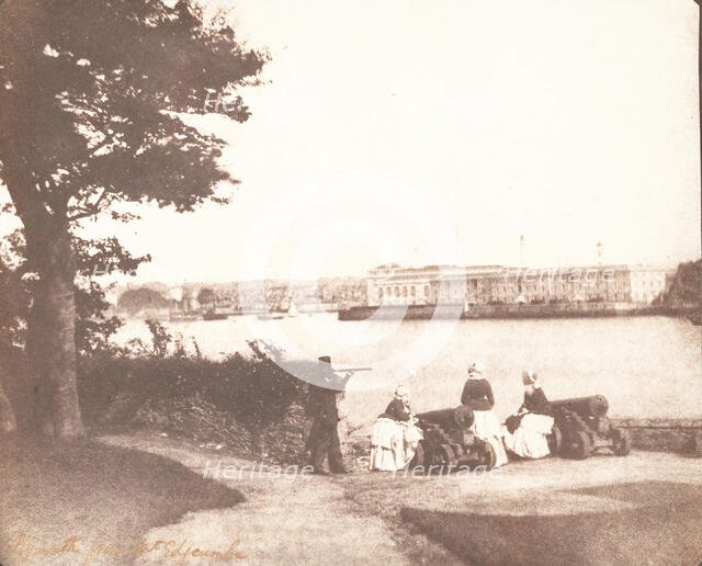 Plymouth from Mt. Edgcumbe, September 1845. Creator: William Henry Fox Talbot.