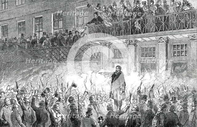 Reception of Hungarian Exiles in Philadelphia, 1850. Creator: Unknown.