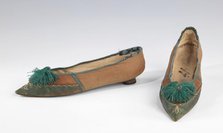 Slippers, European, 1805-10. Creator: Unknown.