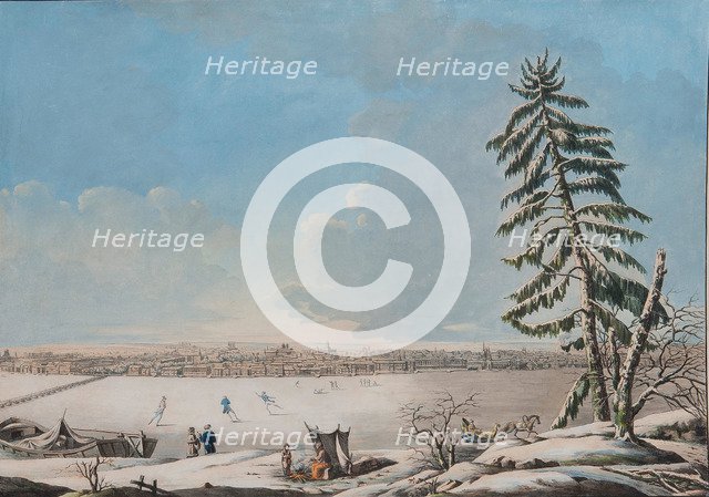 Saint Petersburg: View over the Neva River, Early 1800s. Artist: Anonymous  