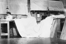 Making sails at Ratsey's, between c1910 and c1915. Creator: Bain News Service.