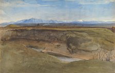 Landscape near Rome, 1867. Creator: Leopold Venus.