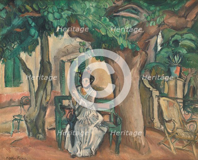 The Lady on the Terrace, 1914. Creator: Othon Friesz.