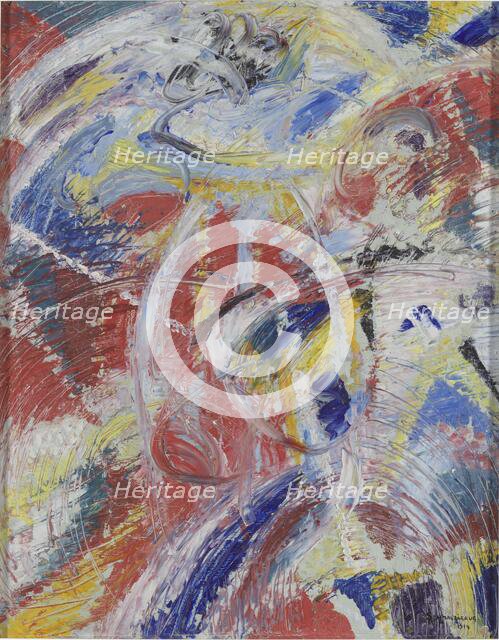 Development of a Theme in Red: Carnival, 1914. Creator: Schmalzigaug, Jules (1882-1917).