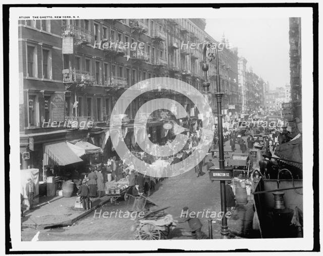 The Ghetto, New York, N.Y., between 1900 and 1915. Creator: Unknown.