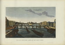 Vue du Pont des arts et du Pont-Neuf, 1817-1824. Creator: Courvoisier-Voisin, Henri (1757-1830).