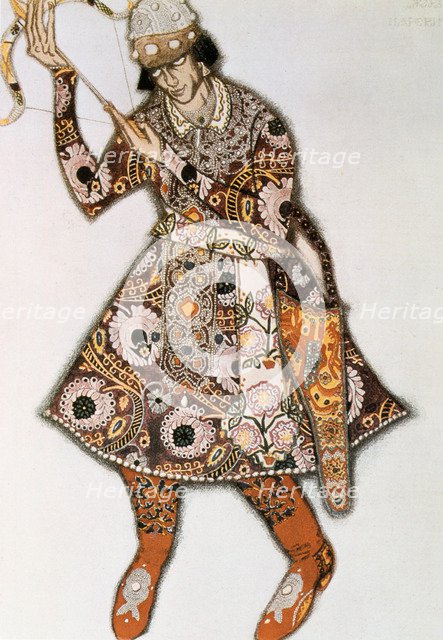 Costume design for a ballet by Igor Stravinsky, 1913. Artist: Leon Bakst