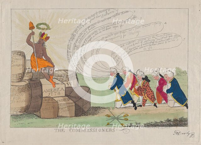 The Commissioners, April 1, 1778. Creator: Matthew Darly.
