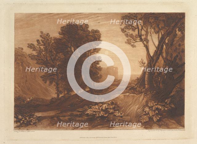 Solitude, or The Reading Magdalen (Liber Studiorum, part XI, plate 53), May 12, 1814. Creator: JMW Turner.