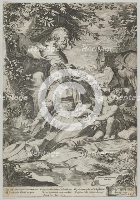 The Rest on the Return from Egypt, 1575. Creator: Cornelis Cort.