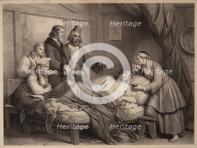 Mazeppa, First half of the 19th cent. Creator: Devéria, Achille (1800-1857).