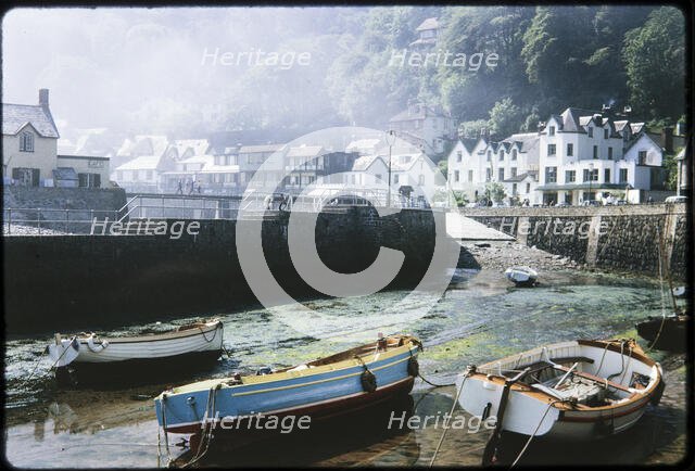 Lynmouth Harbour, Lynmouth, Lynton and Lynmouth, North Devon, Devon, 1963. Creator: Norman Barnard.