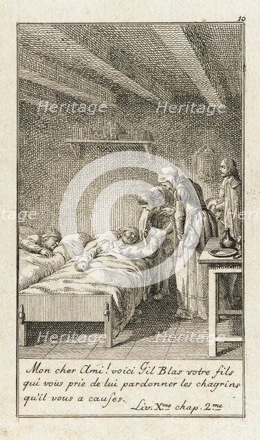 Illustration for Le Sage's 'Gil Blas', 1783. Creator: Daniel Nikolaus Chodowiecki.