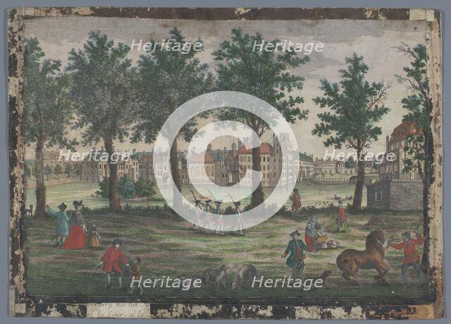 View of the Hofvijver in The Hague, 1742-1801. Creator: Anon.