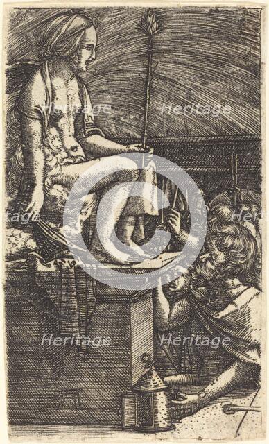 The Roman Courtesan (The Revenge of the Magician Virgil), c. 1520/1530. Creator: Albrecht Altdorfer.