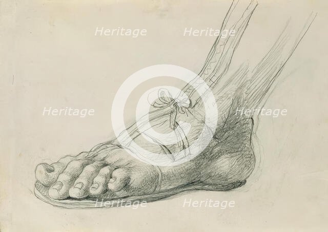 Sandals study for “Rüdiger and Angelika”, around 1842. Creator: Johann Peter Krafft.
