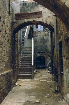 Alley and stairs in Acre.