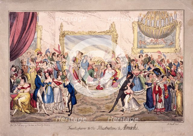 Almack's Assembly Rooms, London, 1827. Artist: SW Fores