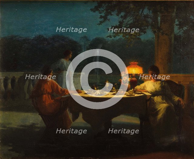 Souper on the terrace.