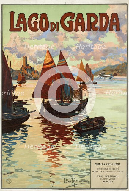 Lago di Garda, c. 1905. Creator: Ximenes, Elio (1855-1926).