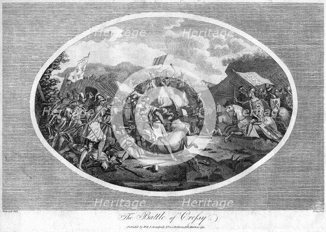 'The Battle of Cressy', (1792). Creator: King.