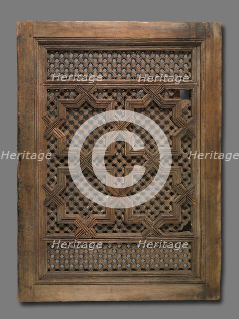 Window Screen (Mashrabiyya), Morocco, 17th/18th century. Creator: Unknown.