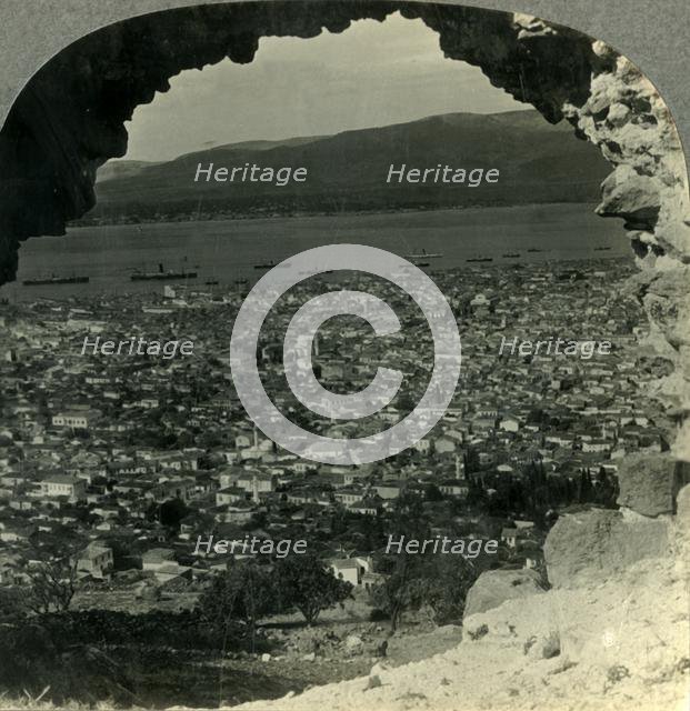 'Izmir (Smyrna), the Chief City of Asiatic Turkey, and Its Harbor', c1930s. Creator: Unknown.