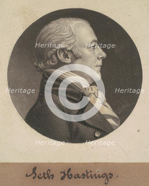 Seth Hastings, 1806. Creator: Charles Balthazar Julien Févret de Saint-Mémin.