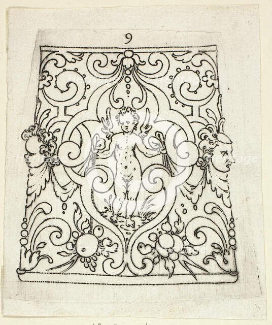 Plate 9, from XX Stuck zum (ornamental designs for goblets and beakers), 1601. Creator: Master AP.