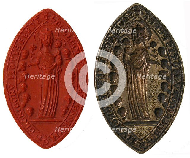 Seal Matrix and Impression, French, 15th century. Creator: Unknown.