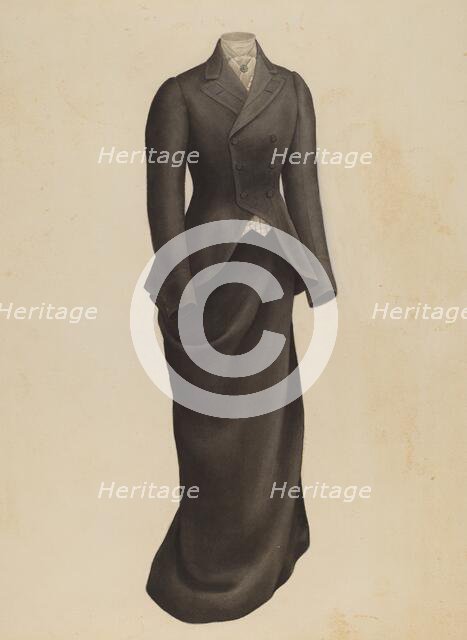 Woman's Riding Habit, 1935/1942. Creator: Henry De Wolfe.